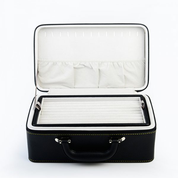 White Pu Leather Ring Box