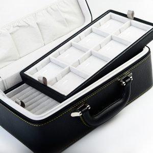 White Pu Leather Ring Box