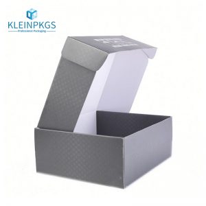 corrugated box with ribbon