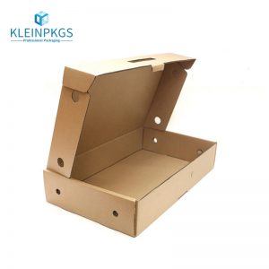 corrugated box with clear window custom print