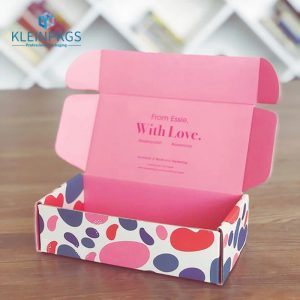 corrugated box child shoe pink