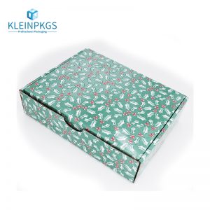 corrugated box thick pastel green