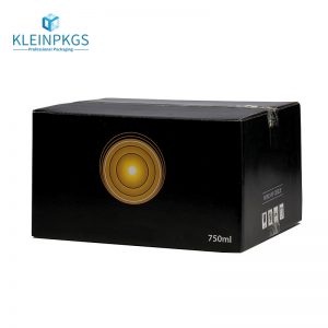 black glitter corrugated box