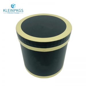 Paper Tube Oblique Cut Cylinder Black Matt Box