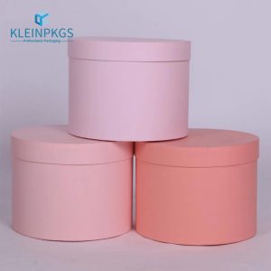 round pink ring box