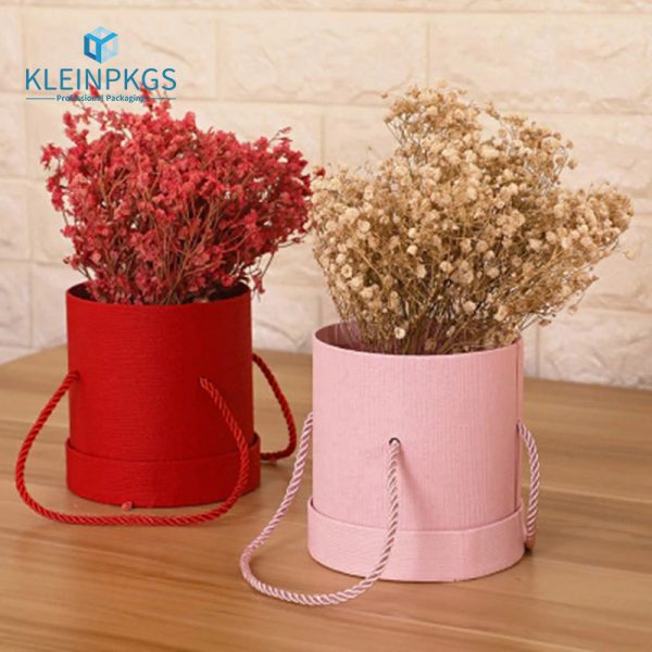 round pink ring box