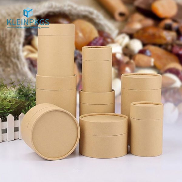 Poster Cylinder Packaging Box Copper Cover