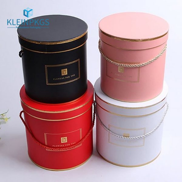 Pu Leather Tube Round Gift Box