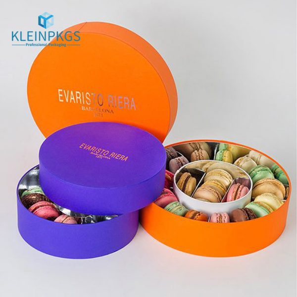 macaron round boxes
