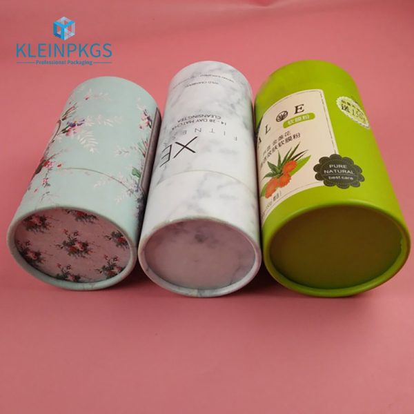 round plain paper box