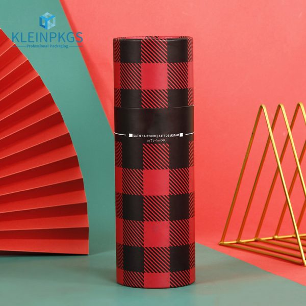 packaging kraft paper tube metal lid and paper lid