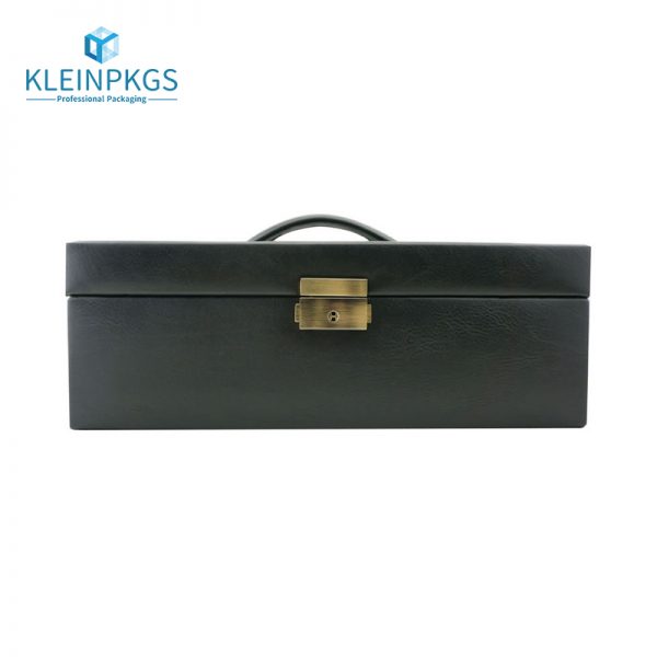 Box Rund Pu Leather Gross Deckel