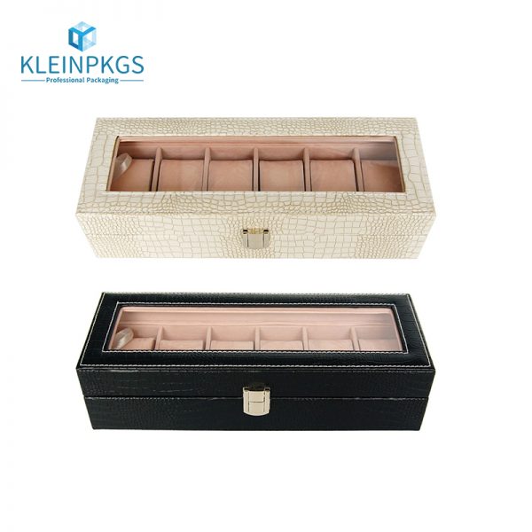 Box Rund Pu Leather Gross Deckel