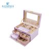 Pu Burgandy Leather Jewelry Boxes