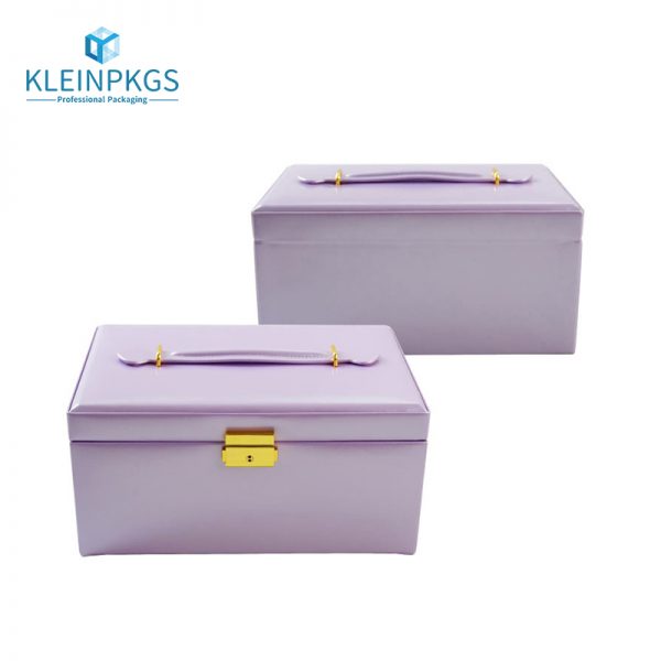 Pu Burgandy Leather Jewelry Boxes