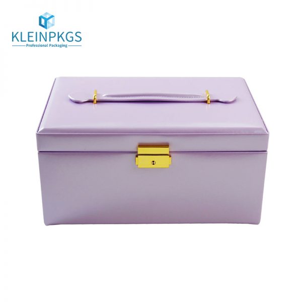 Pu Burgandy Leather Jewelry Boxes