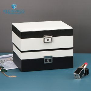 Pu Leather Transparent Jewelry Box