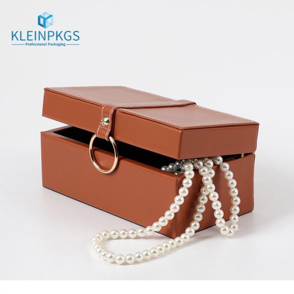 Pu Leather Transparent Jewelry Box