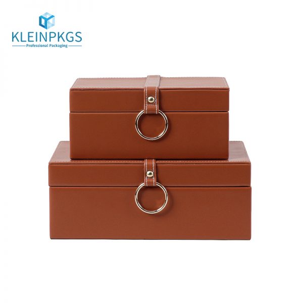 Pu Leather Transparent Jewelry Box