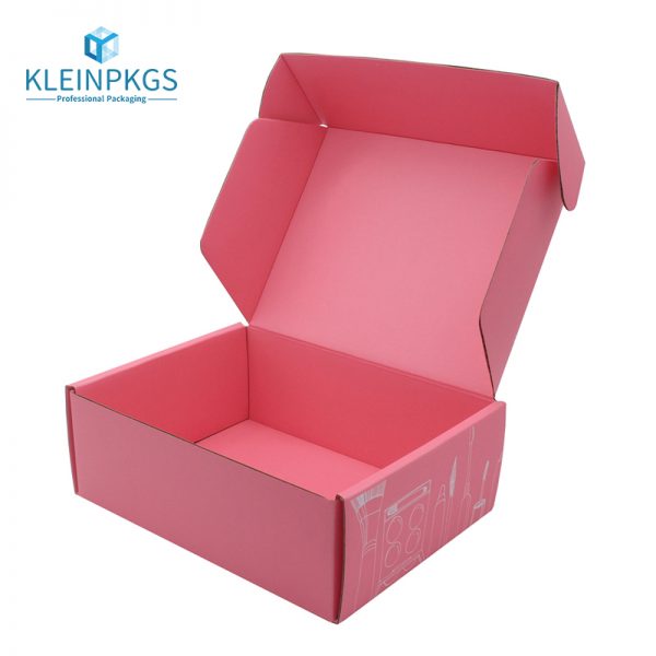 Pink Corrugated Shipping Boxes