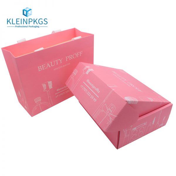 Pink Corrugated Shipping Boxes