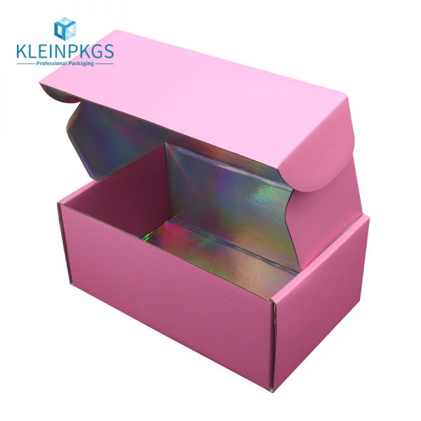 Pink Corrugated Shipping Boxes