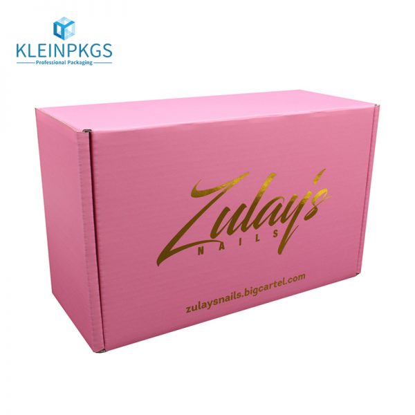 Pink Corrugated Shipping Boxes